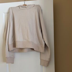 Lululemon Cream sparkle Hooded Sweatshirt, cream